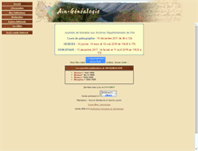 Tablet Screenshot of ain-genealogie.fr